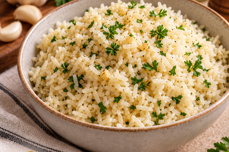Easy Garlic Butter Rice
