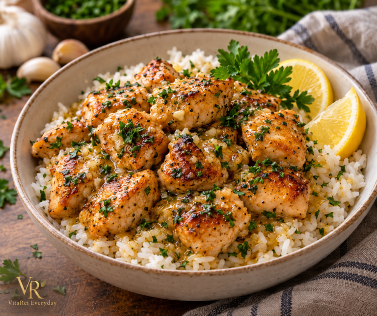 Golden Garlic Chicken & Rice