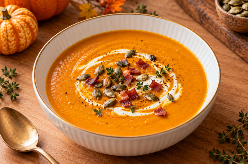 Creamy Roasted Pumpkin Soup