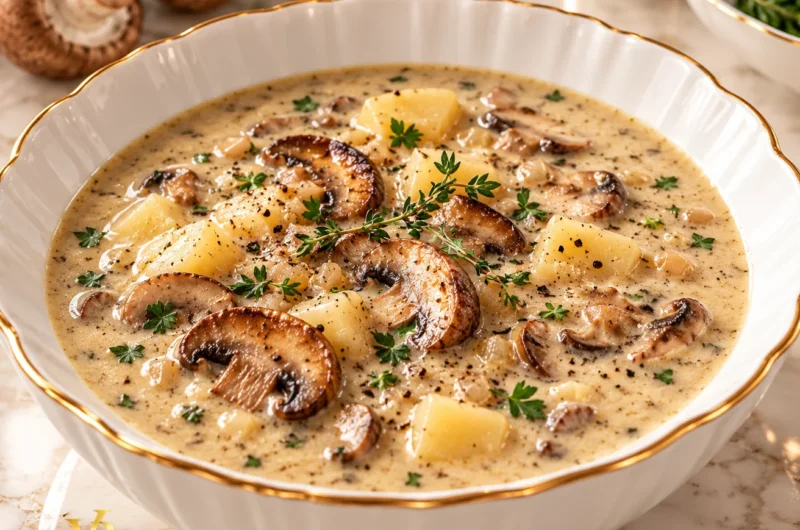Creamy Mushroom & Potato Soup