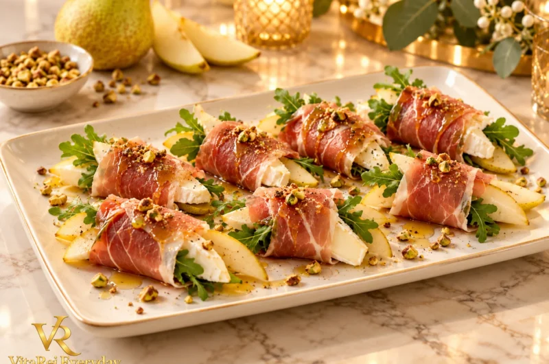 Pear, Camembert & Prosciutto Rolls