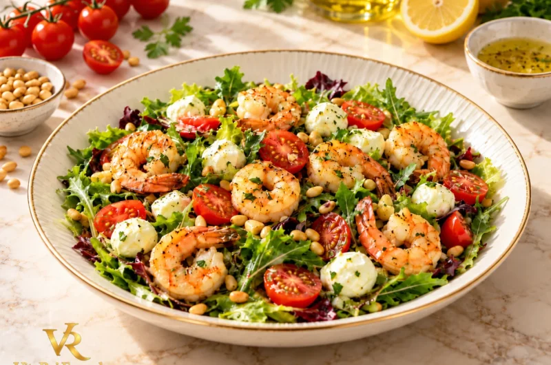 Shrimp, Mozzarella & Tomato Salad